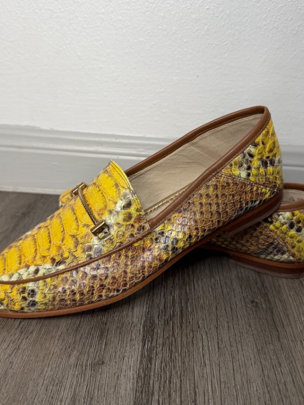 Sam Edelman Lior Snakeskin
Print Loafers Women 7.5 NWT